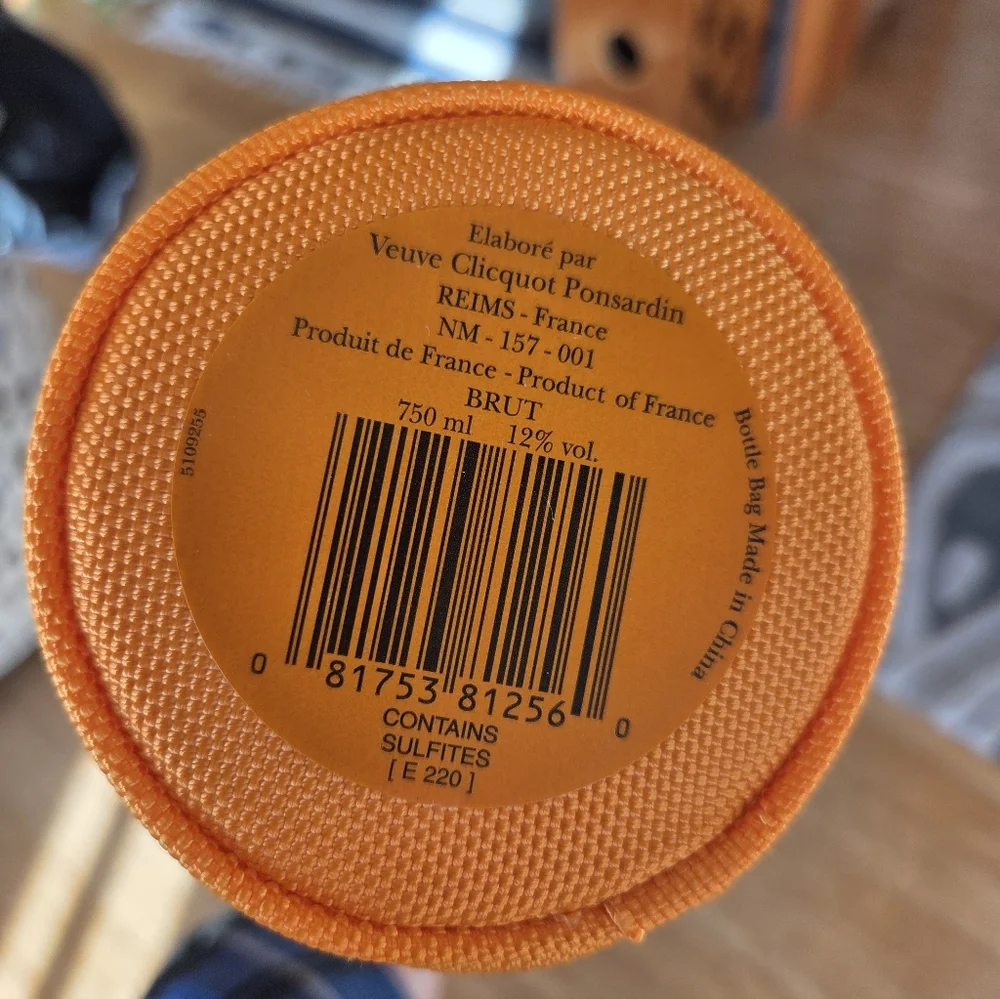 Veuve Cliquot Insulated Champagne Bottle Cover